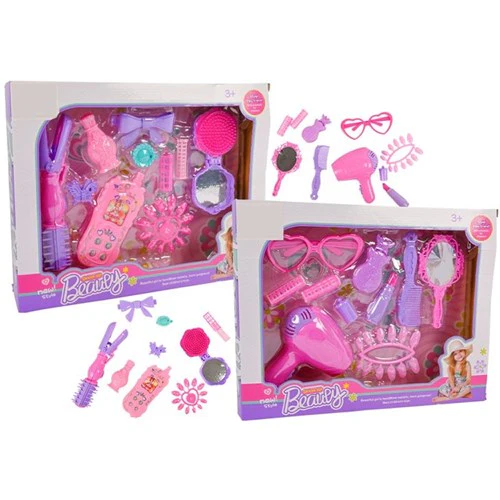 10Pce Beauty Set w/Hair Curler&accs 18cm