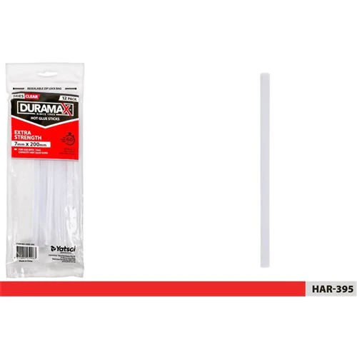 Glue Sticks 12pc 200mmx7mm Clear Grip Master