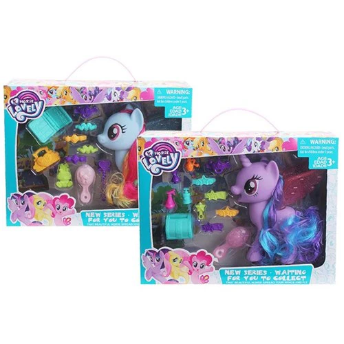 13pce Unicorn/Pony w/Wings & Acc 18cm