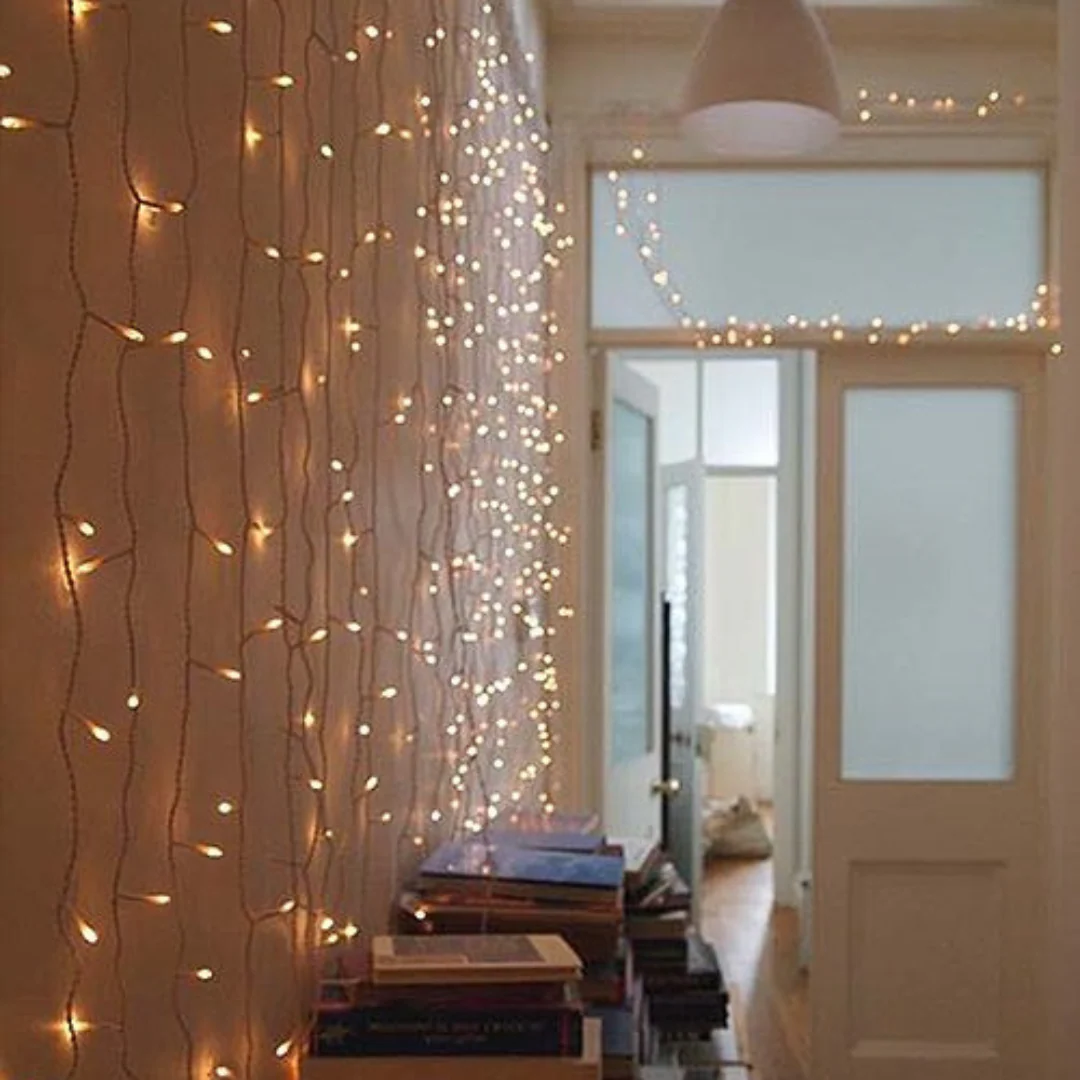 160 LED Curtain Light Warm White