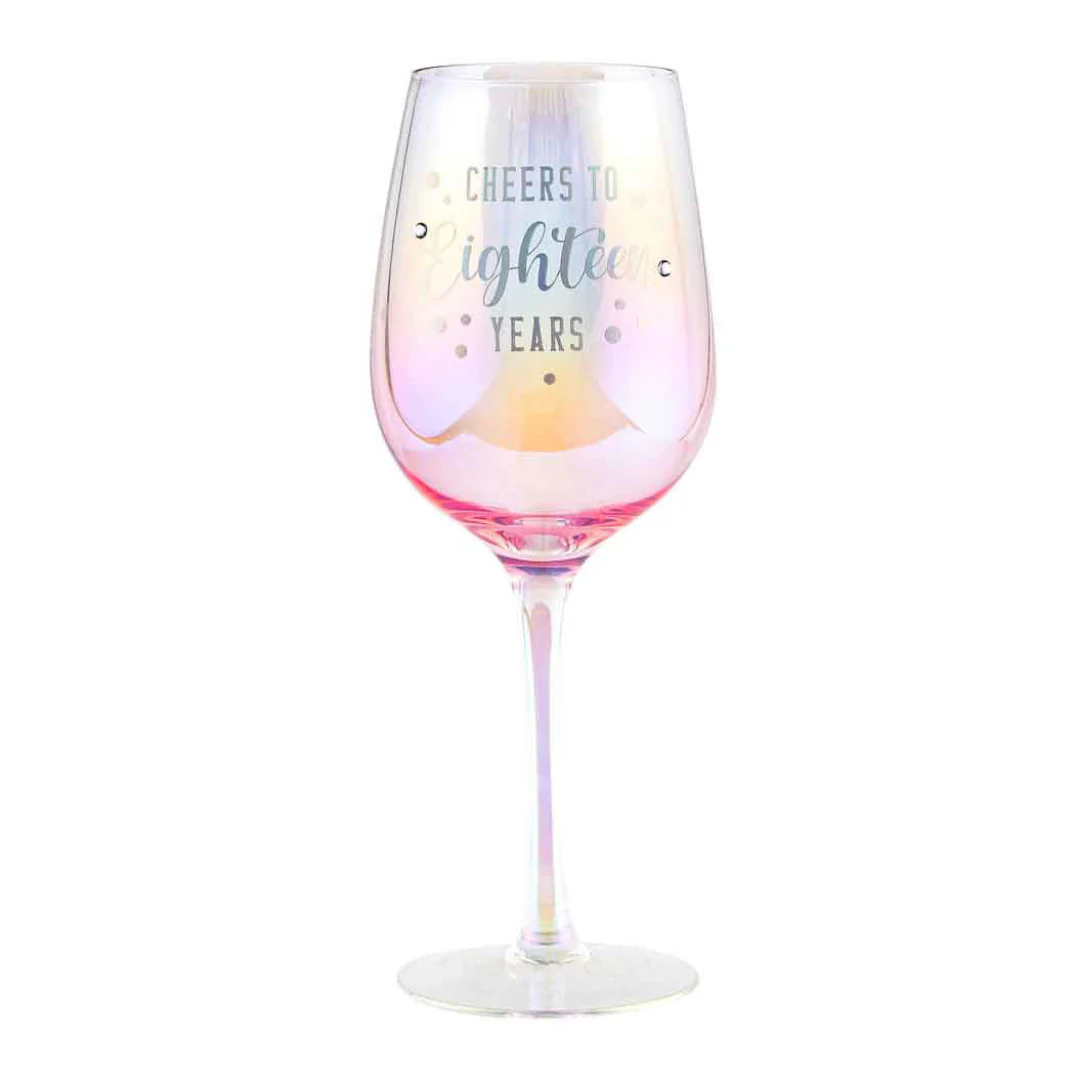18 Wine Holographic Glass 430ml