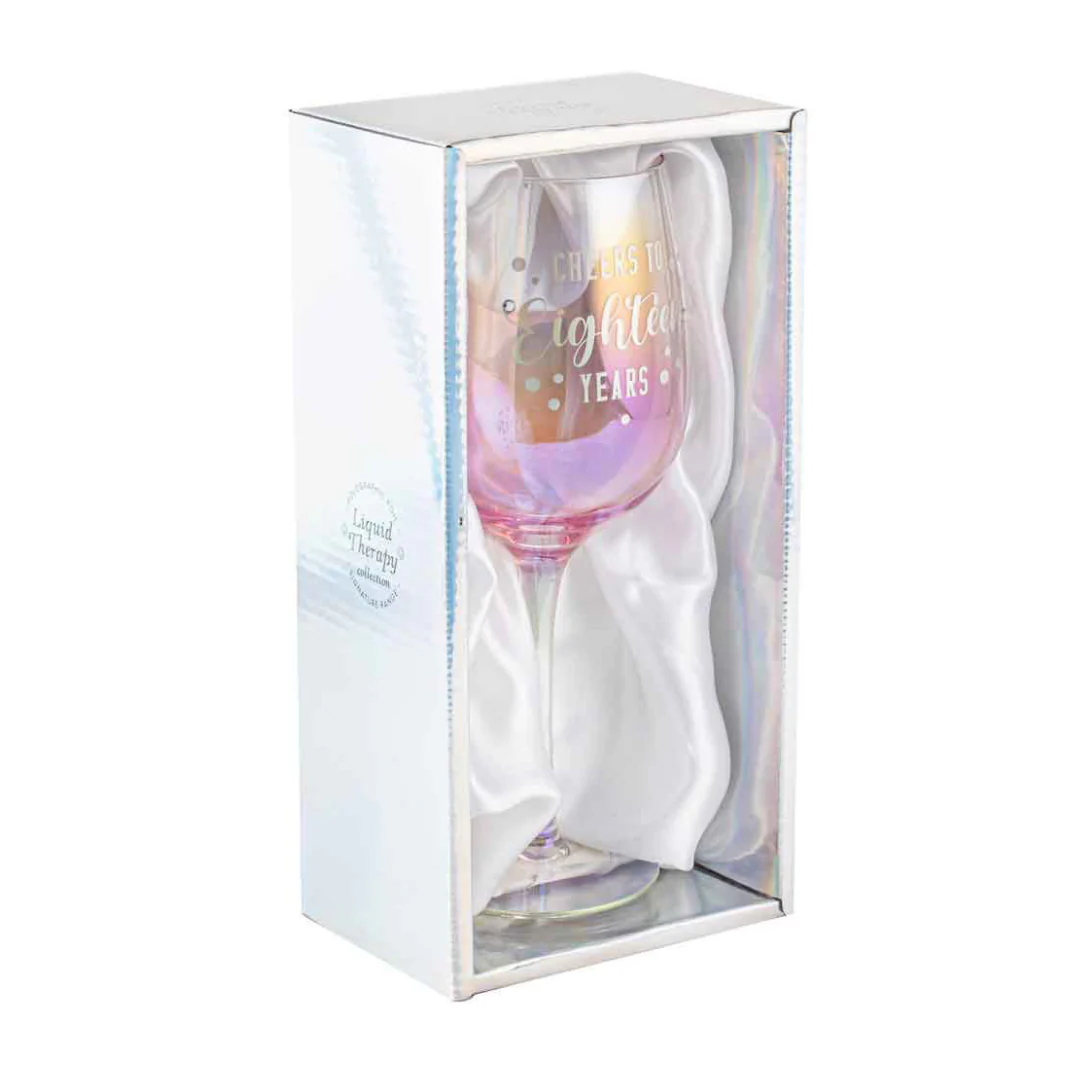18 Wine Holographic Glass 430ml - Image 2