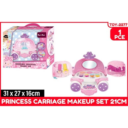 1PcePrincess CarriageMakeupSet Lge 21cm