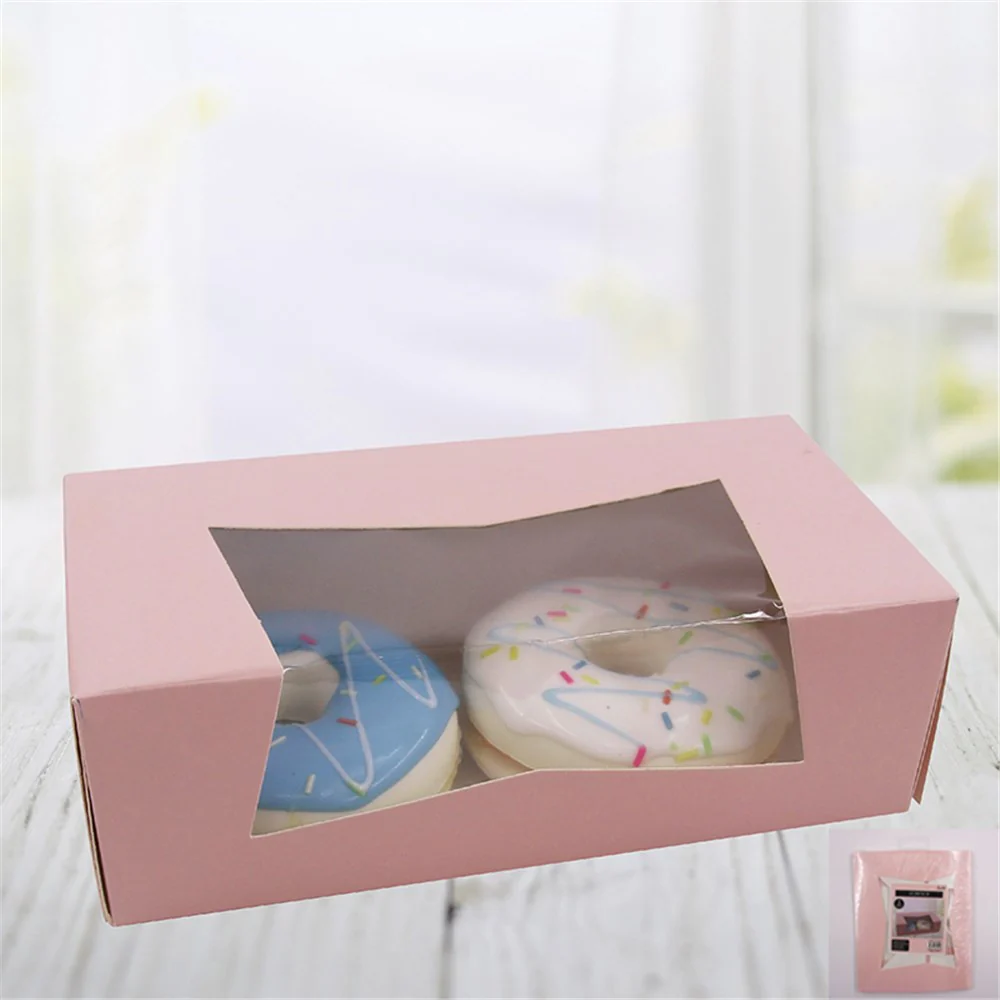 2 Donut Box 3Pk Pink 20X10X6.5Cm
