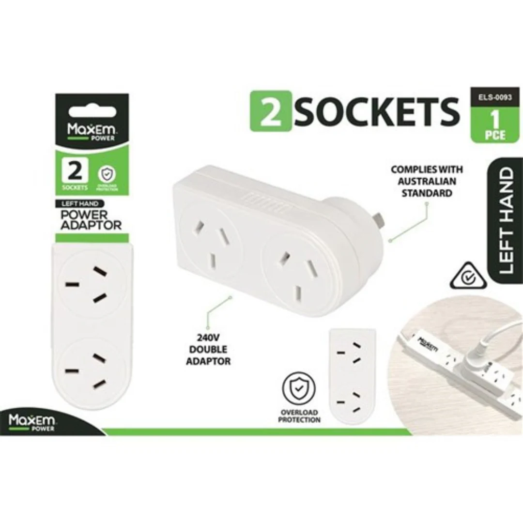 2 Socket Left Hand Side Double Adapt
