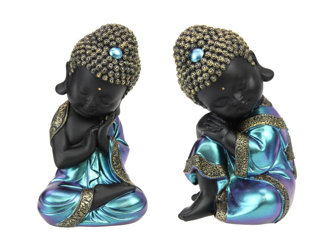 Resting Buddha Shine Finish 2 Assorted 21cm