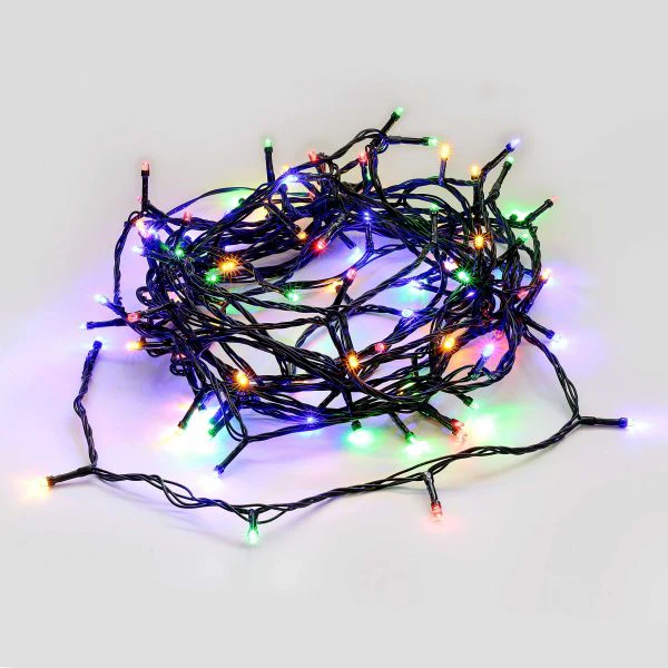240 LED Fairy Light Chain Green Cord (Multi-Color)