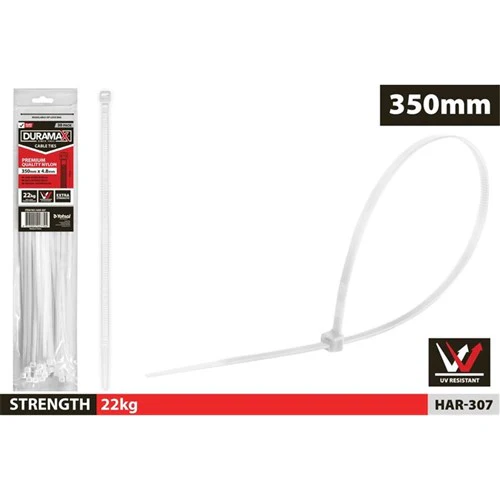 30pce CableTies-4.8x350mm-White