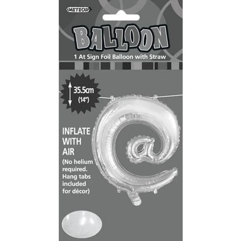 Alphabet Foil Balloon @ Silver 35cm