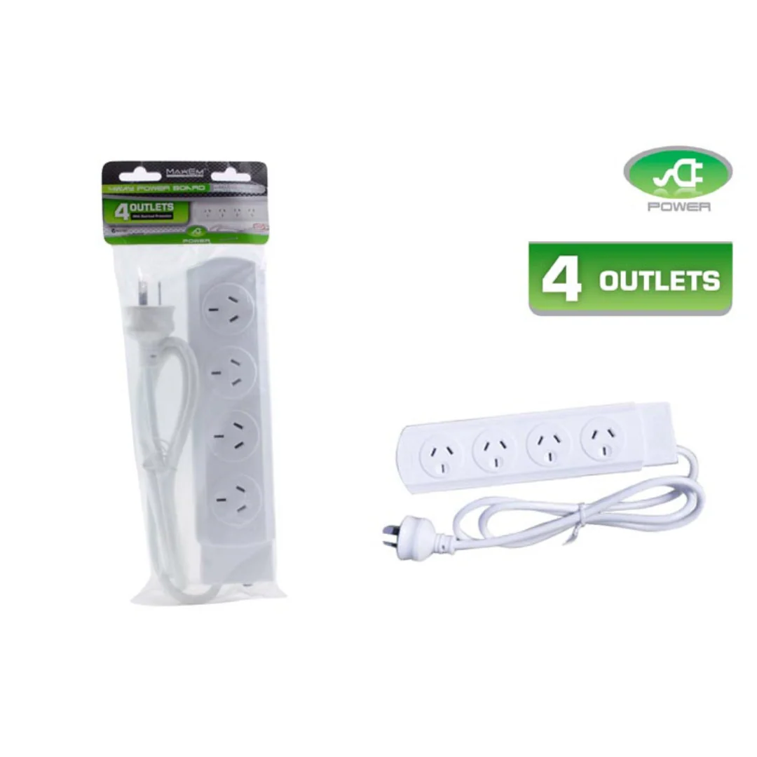 4 Way Power Board White - Image 2
