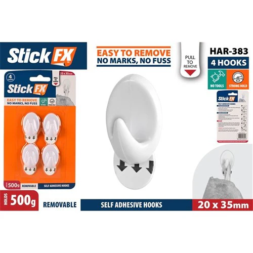 Self-Adhesive Hooks-500G-Rem-3.5cm