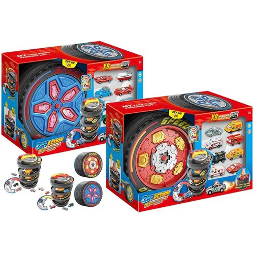 8-10pce DIY City Action Wheel Garage Set