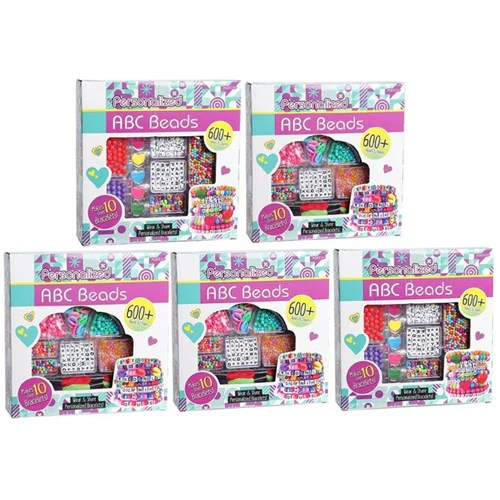 ABC Personalised Bracelet Bead Kit Asstd