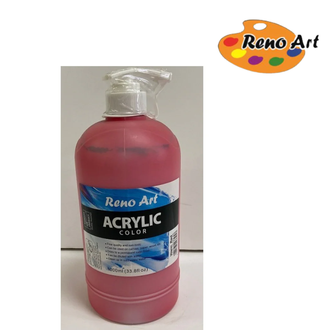 Acrylic Paint 1000ml Warm Red