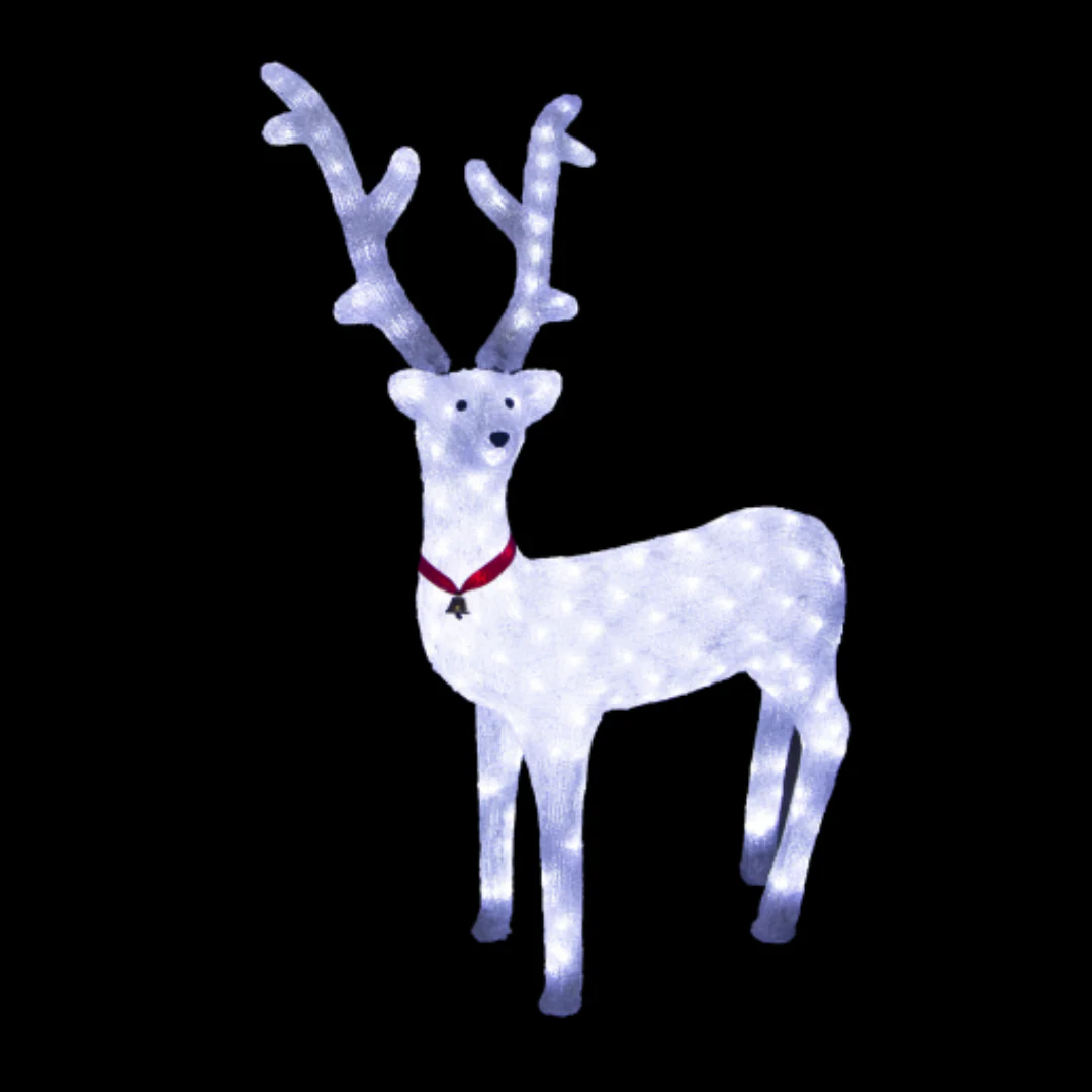 Acrylic Reindeer White