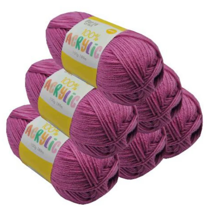 Acryl Yarn 100g 189m 8ply Solid 39 Fuzzy Wuzzy