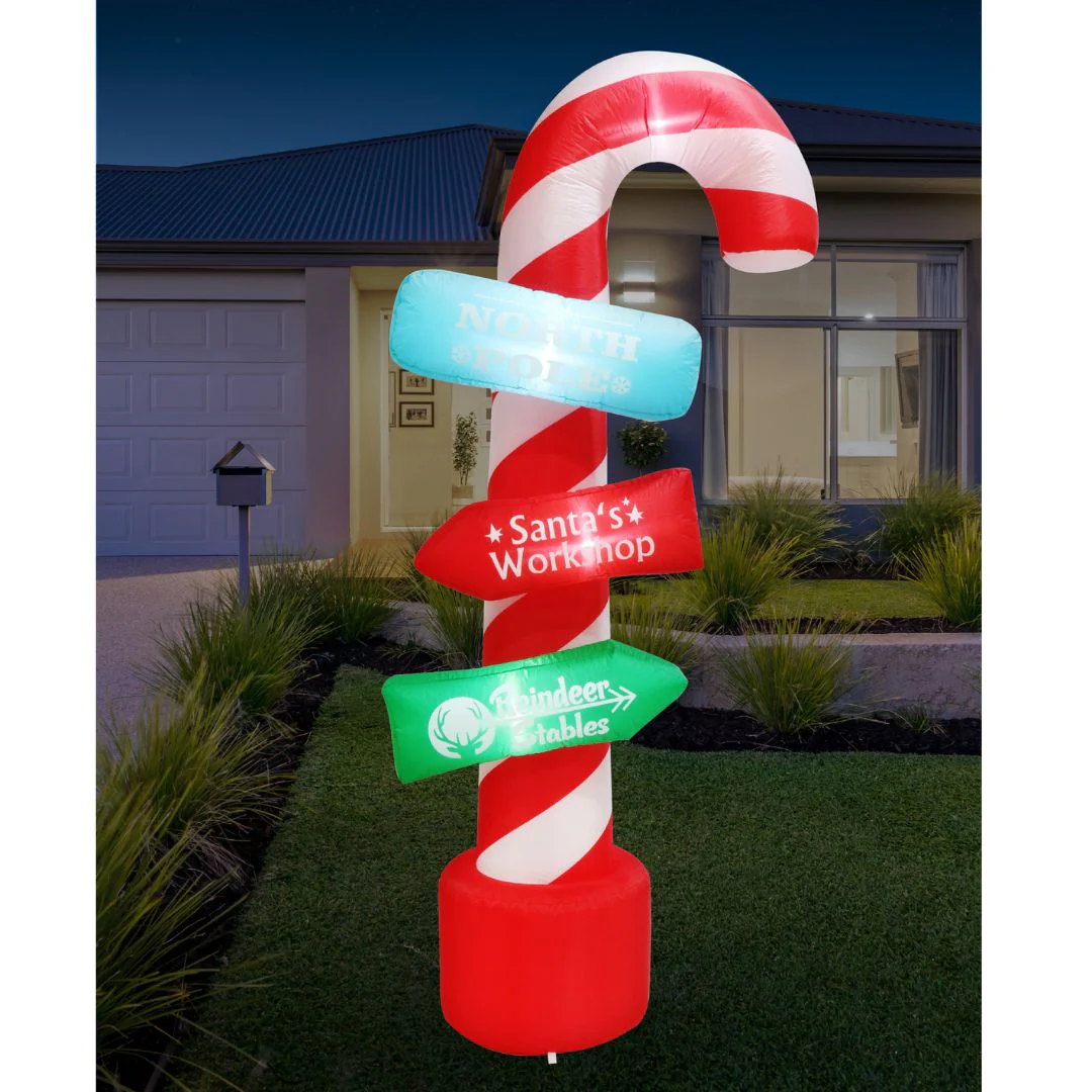 Airpower Candy Cane Sign Post 2.4M - Image 2