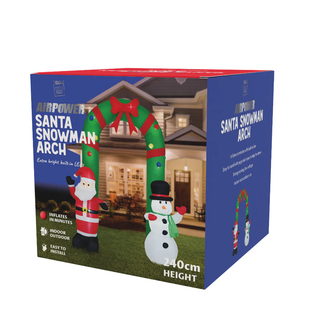 Airpower Santa Snowman Arch 240cm - Image 2