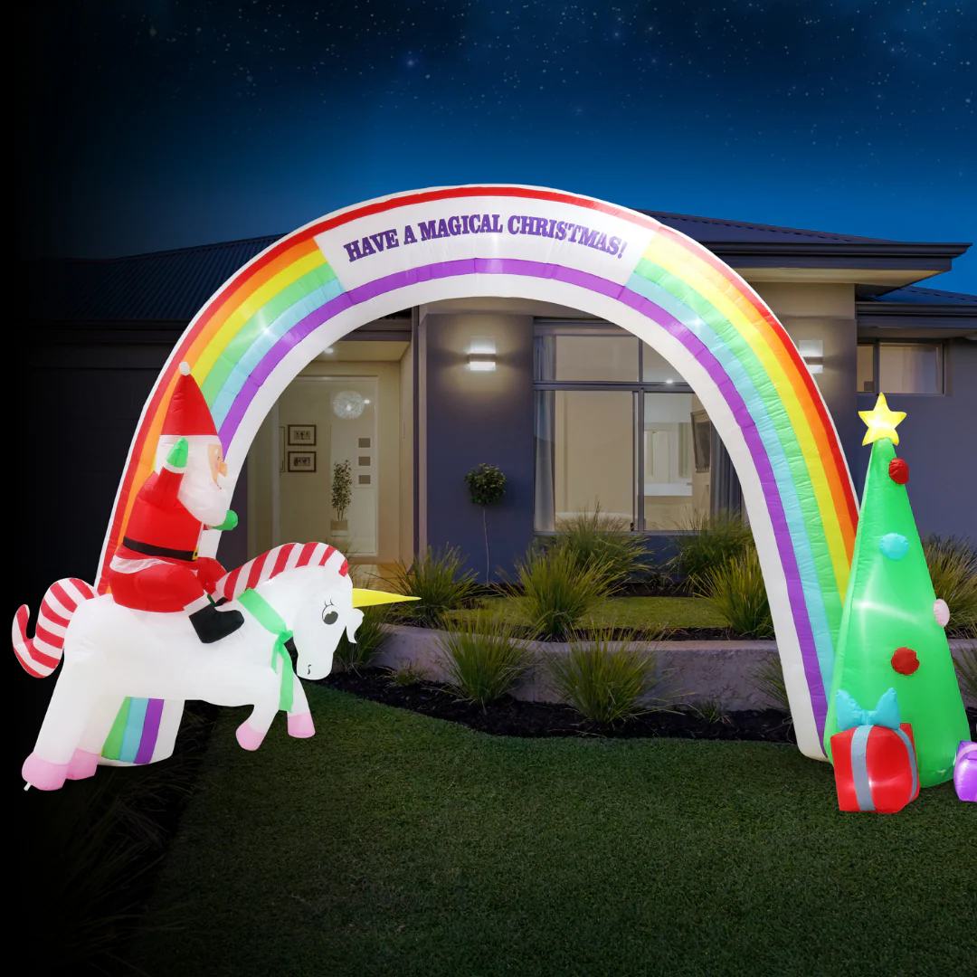 Airpower Santa Unicorn Rainbow Arch 3m