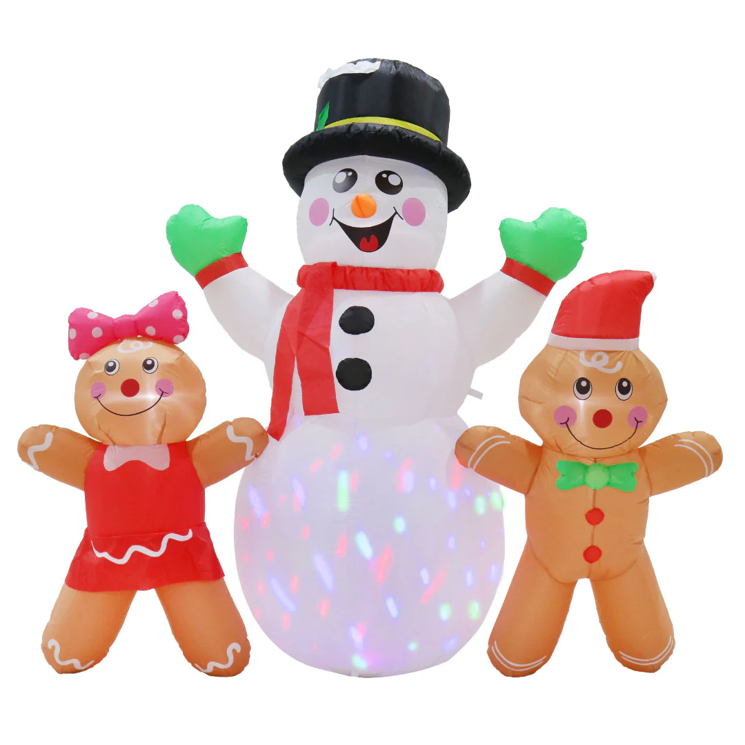 Airpower Snowman with Gingers RGB Disco LED 200cm