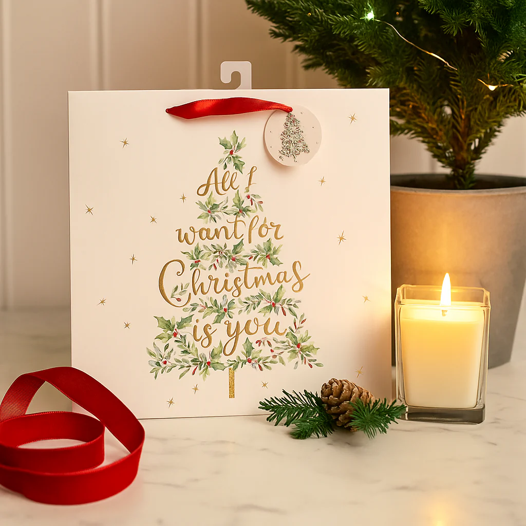 All I Want For Christmas Is You Christmas Gift Bag Small 11.1x13.7x6.2cm
