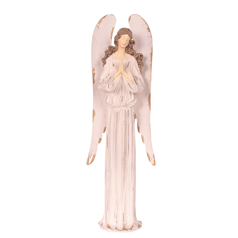 Angel Table Top Decoration Polyresin 14.5x11x43cm White - Image 2