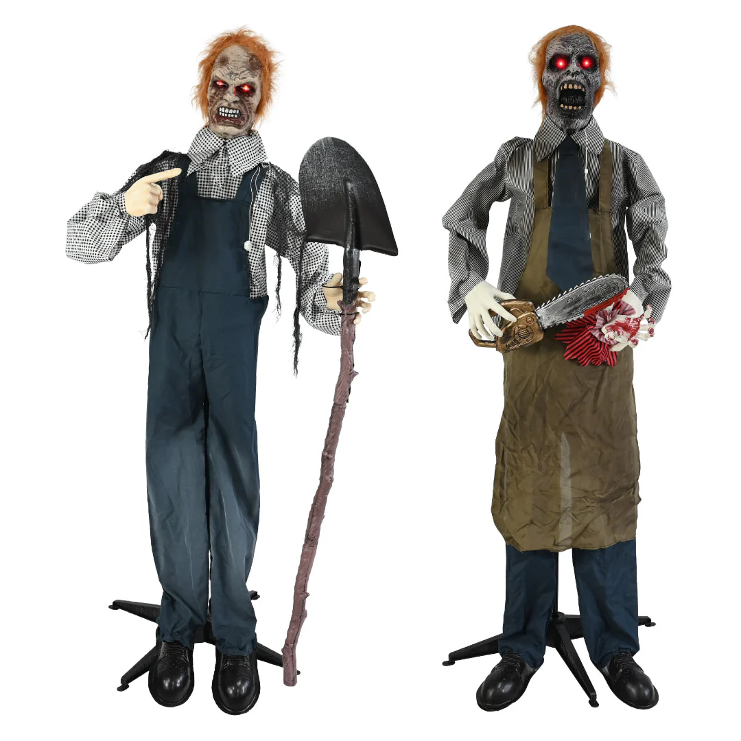 Animated Killer Man Battery Operated 1.6m