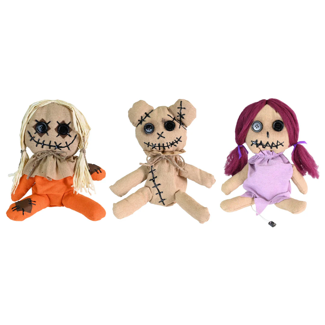 Animated Voodoo Doll Battery Operated 35cm Assorted