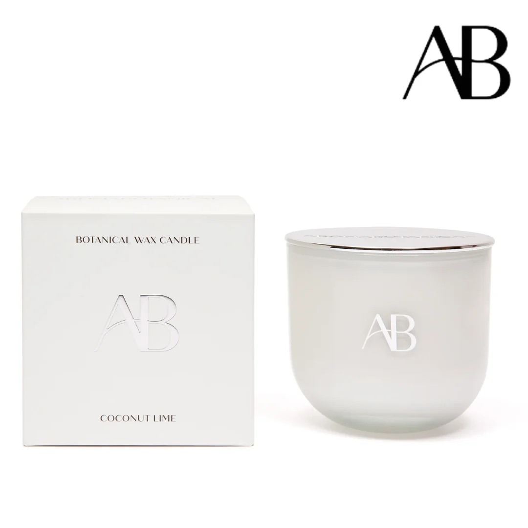 Core Glass Candle 340g Coconut & Lime - Aromabotanical