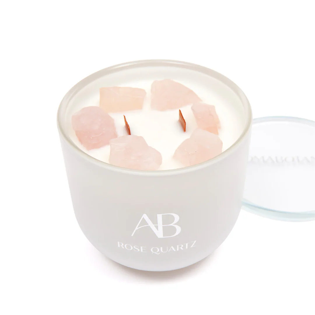 Aromabotanical Crystal Candle 340g Rose Quartz - Image 2