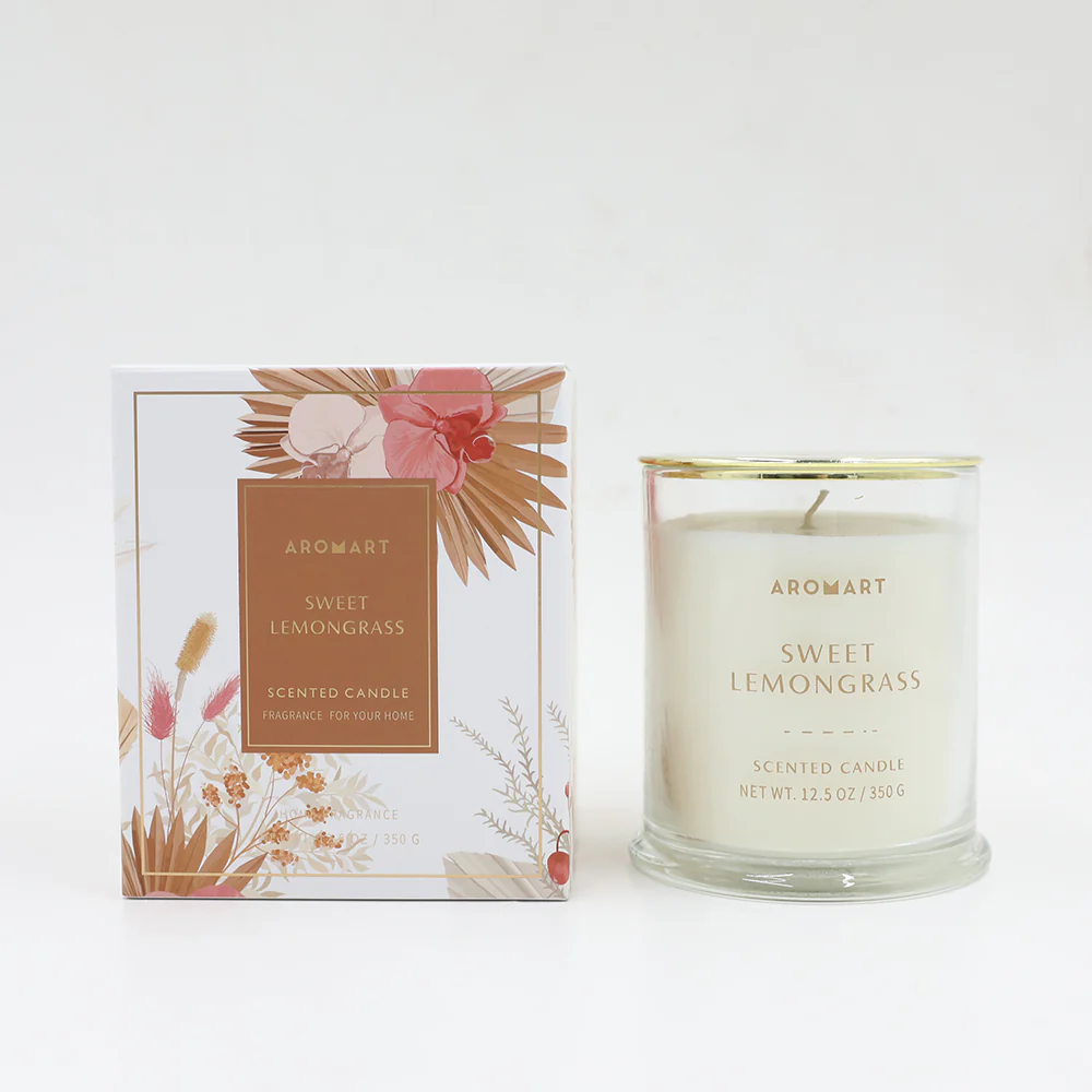 Aromart Floral Lemongrass Candle 350g