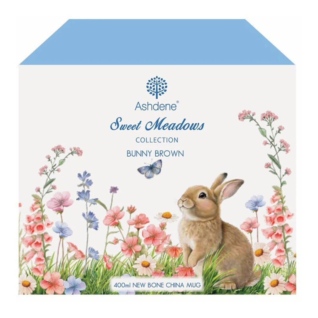 Ashdene Sweet Meadows Bunny Brown Mug - Image 3