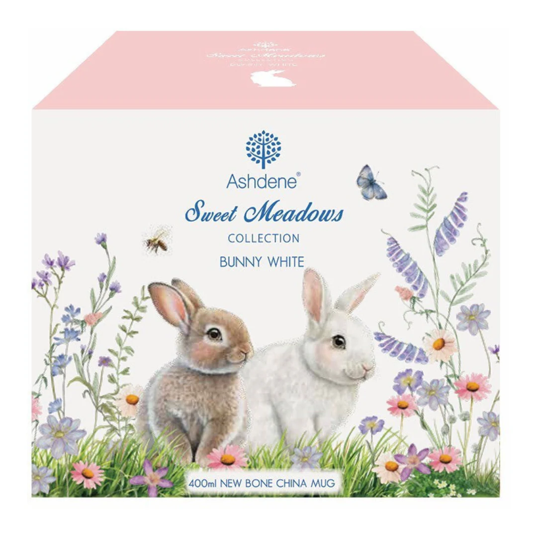 Ashdene Sweet Meadows Bunny White Mug - Image 2