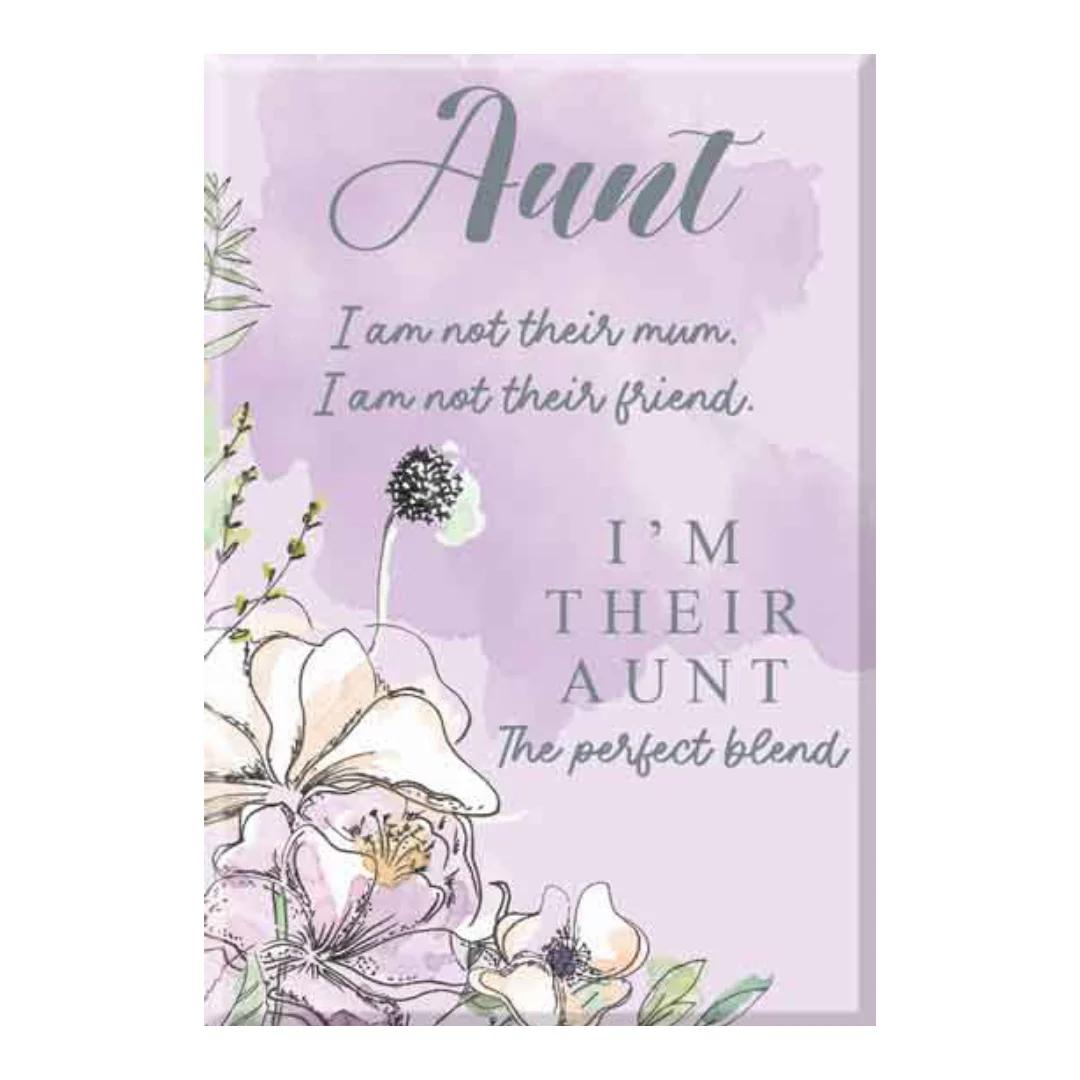 Aunt Glass Plaque