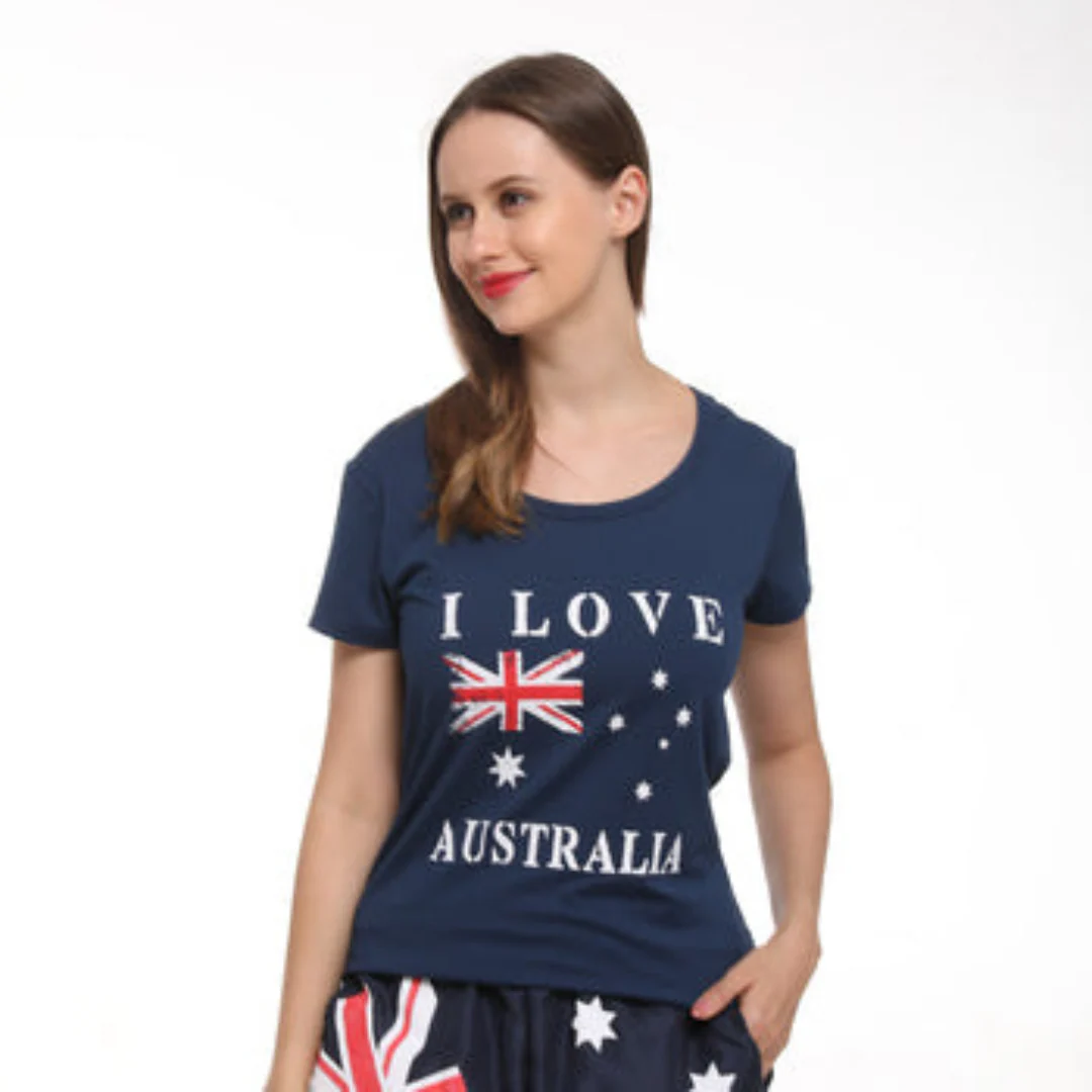 Australia Day Fitted T-Shirt Women Size L/XL