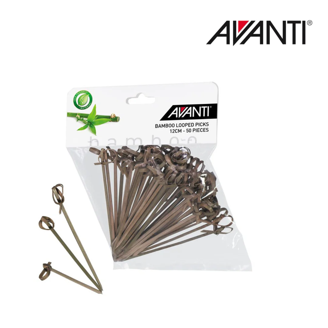 Avanti Bamboo Looped Picks 12cm 50pk