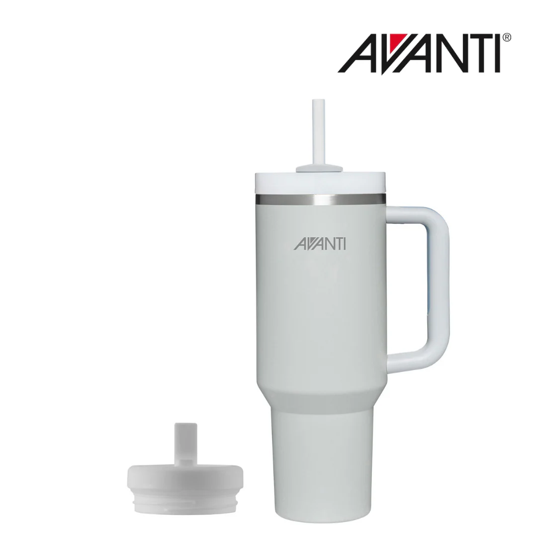 Avanti HydroQuench Insulated Tumbler with Two Lids 1L - Grey Mist