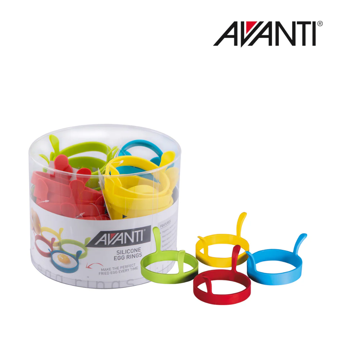 Avanti Silicone Egg Rings with Handles - CDU of 24