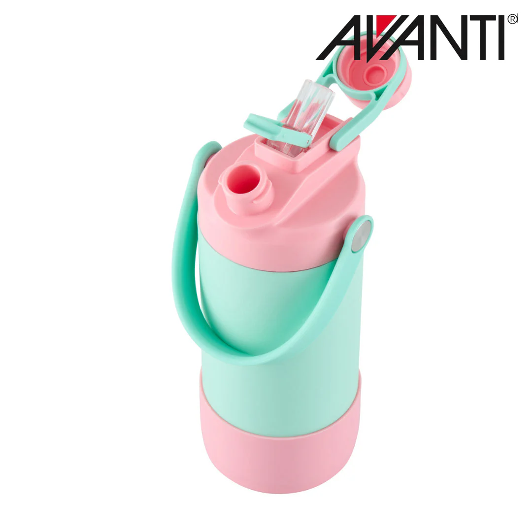 Avanti YumYum 2 Way Drinking Insulated Water Bottle 400ml - Blue/Pink - Image 4
