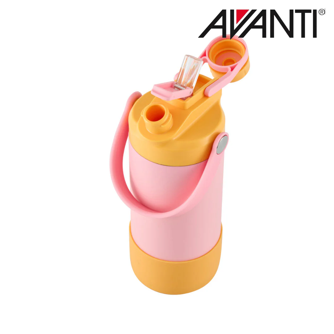 Avanti YumYum 2 Way Drinking Insulated Water Bottle 400ml - Pink/Yellow - Image 8