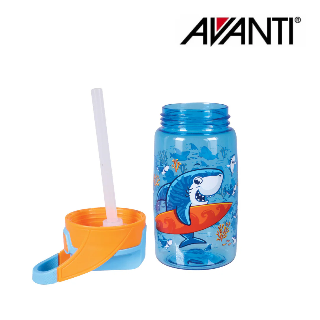 Avanti YumYum Kids AutoSpout Tritan Bottle 450ml - Surfing Sharkie - Image 2