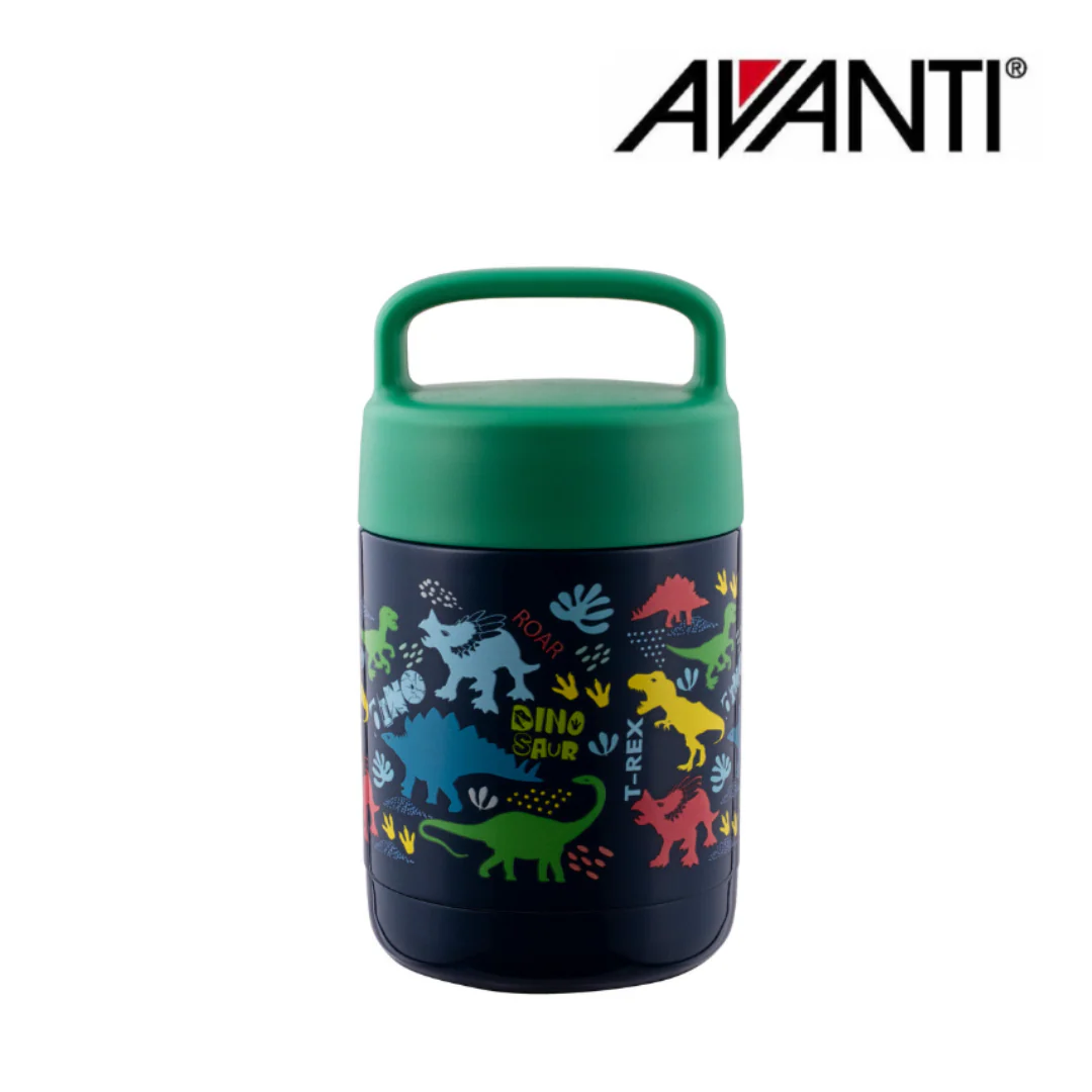 Avanti YumYum Kids Insulated Food Jar 375ml - Dinosaur Parade