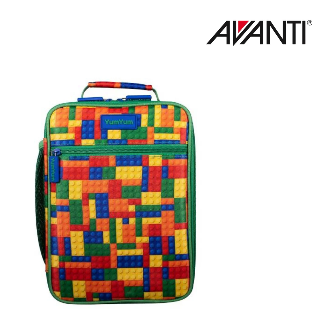 Avanti YumYum Kids Insulated Lunch Bag - Building Blocks