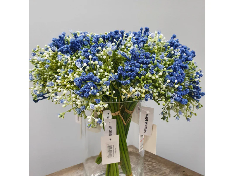 Baby's Breath Bouquet Blue L1xW17xH28 - Image 2
