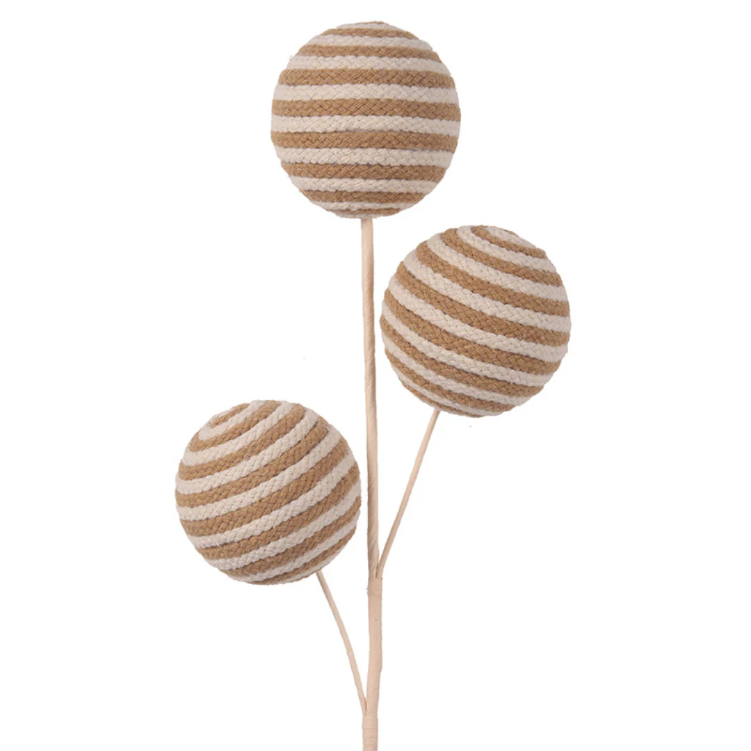 Ball Stem 2 Tone Rope with 3 Balls and 50cm Stem - Image 2
