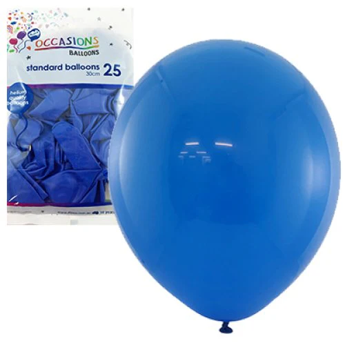 BALLOON Std 30CM 25PK - ROYALBLUE