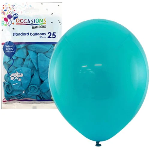 BALLOON Std 30CM 25PK - TEAL