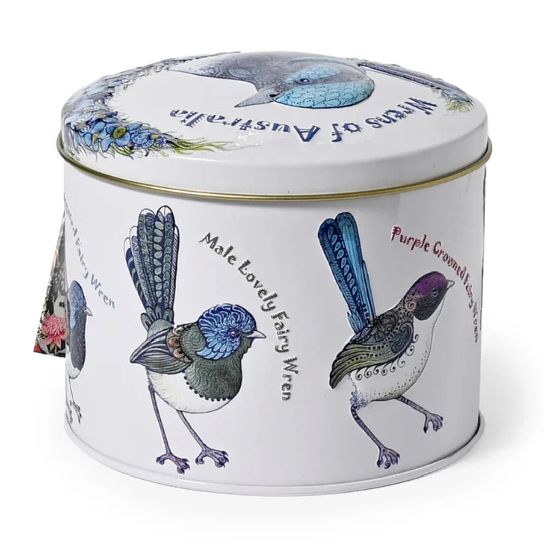 Banksia Red Wrens Of Australia Tin Contains Milk Chocolate, Fruit & Nut Mix Collectable Tins - Image 3