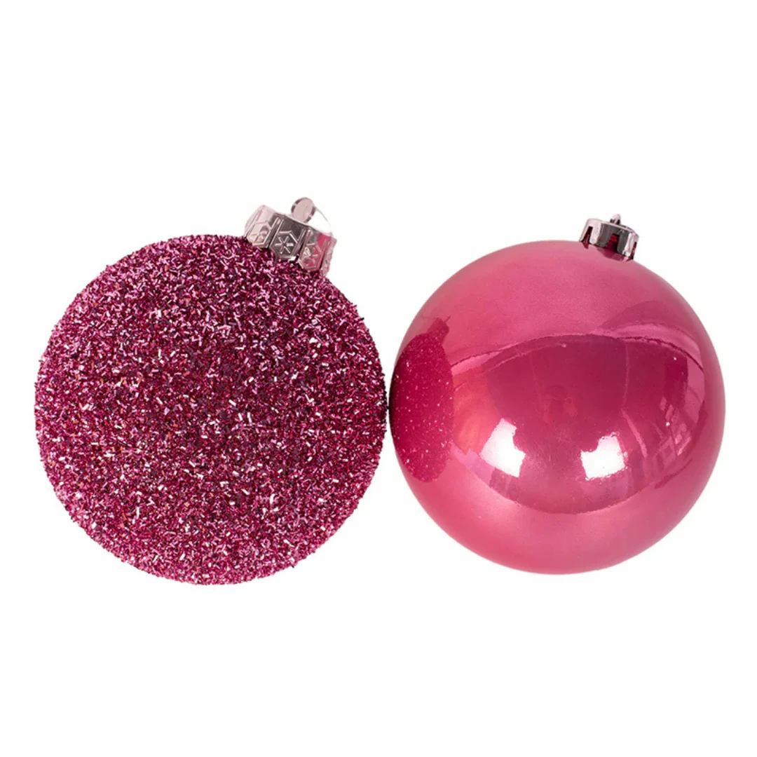 Bauble Magenta 15cm - Image 2
