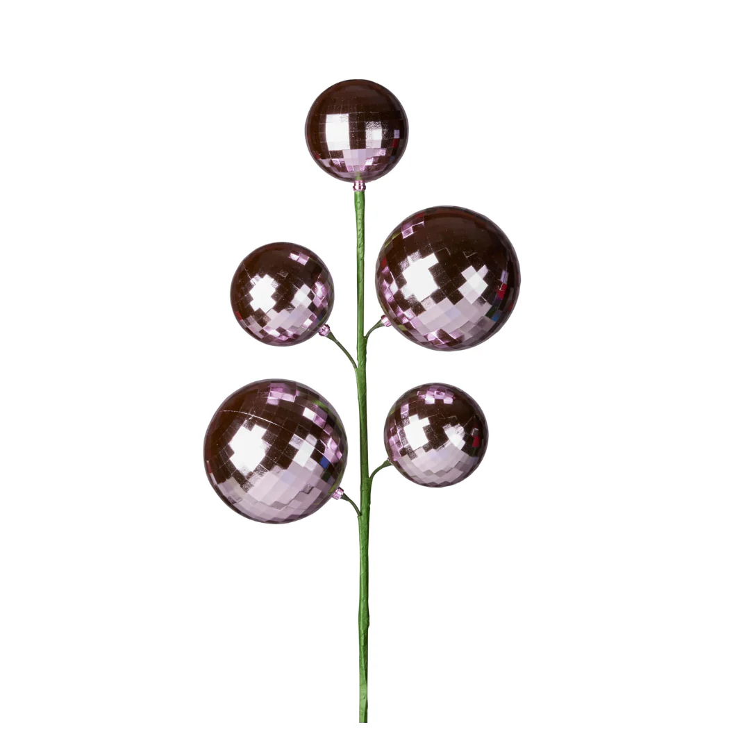 Bauble Pick- Pink Mirrored 56cm - Image 2